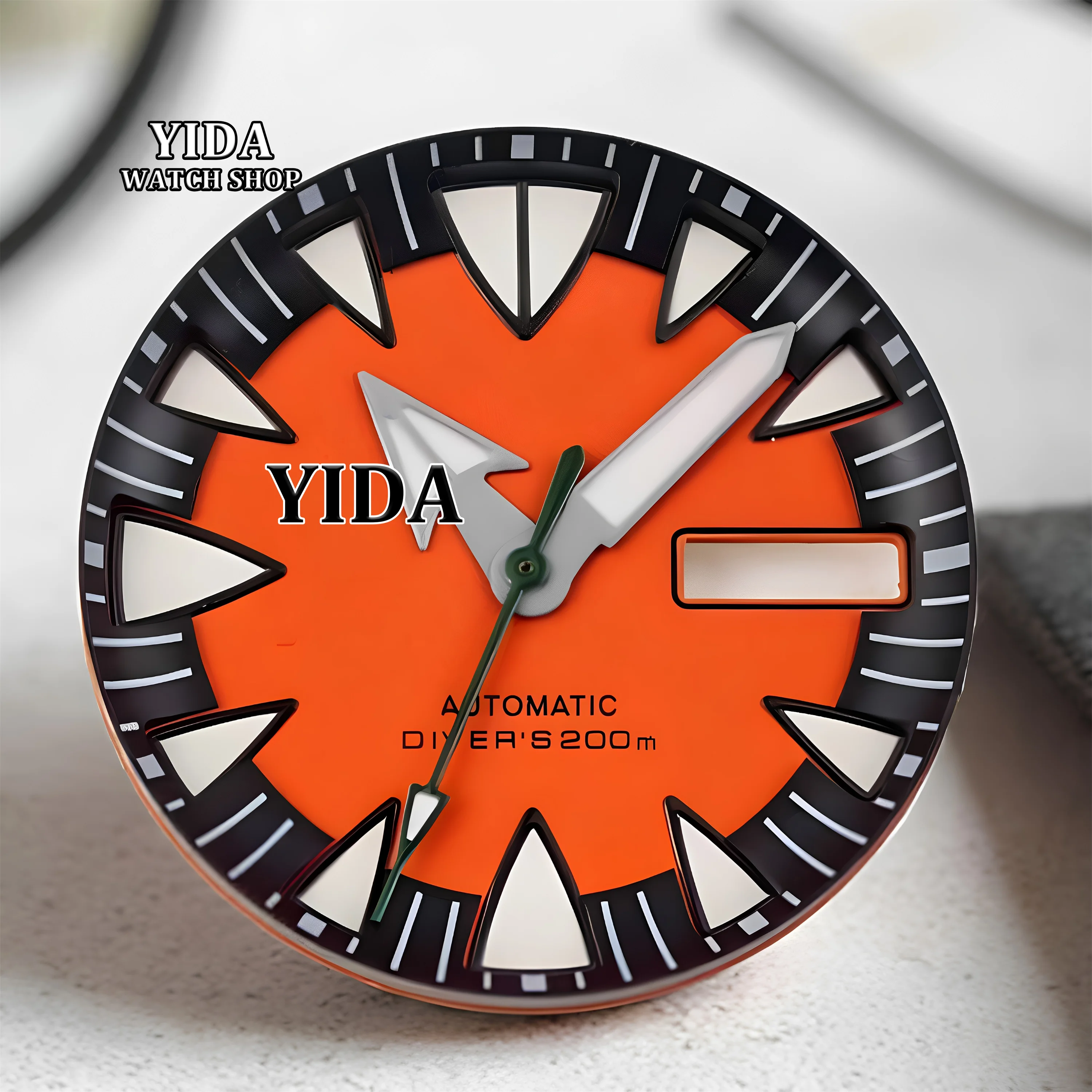 NH36 Watch Dial Hands 28.5mm Dial Monster Tooth Style Design Suitable for NH36A/4R Movement Green Luminous Dial Pointers Parts
NH36 Watch Dial Hands 28.5mm Dial Monster Tooth Style Design Suitable for NH36A/4R Movement Green Luminous Dial Pointers Parts