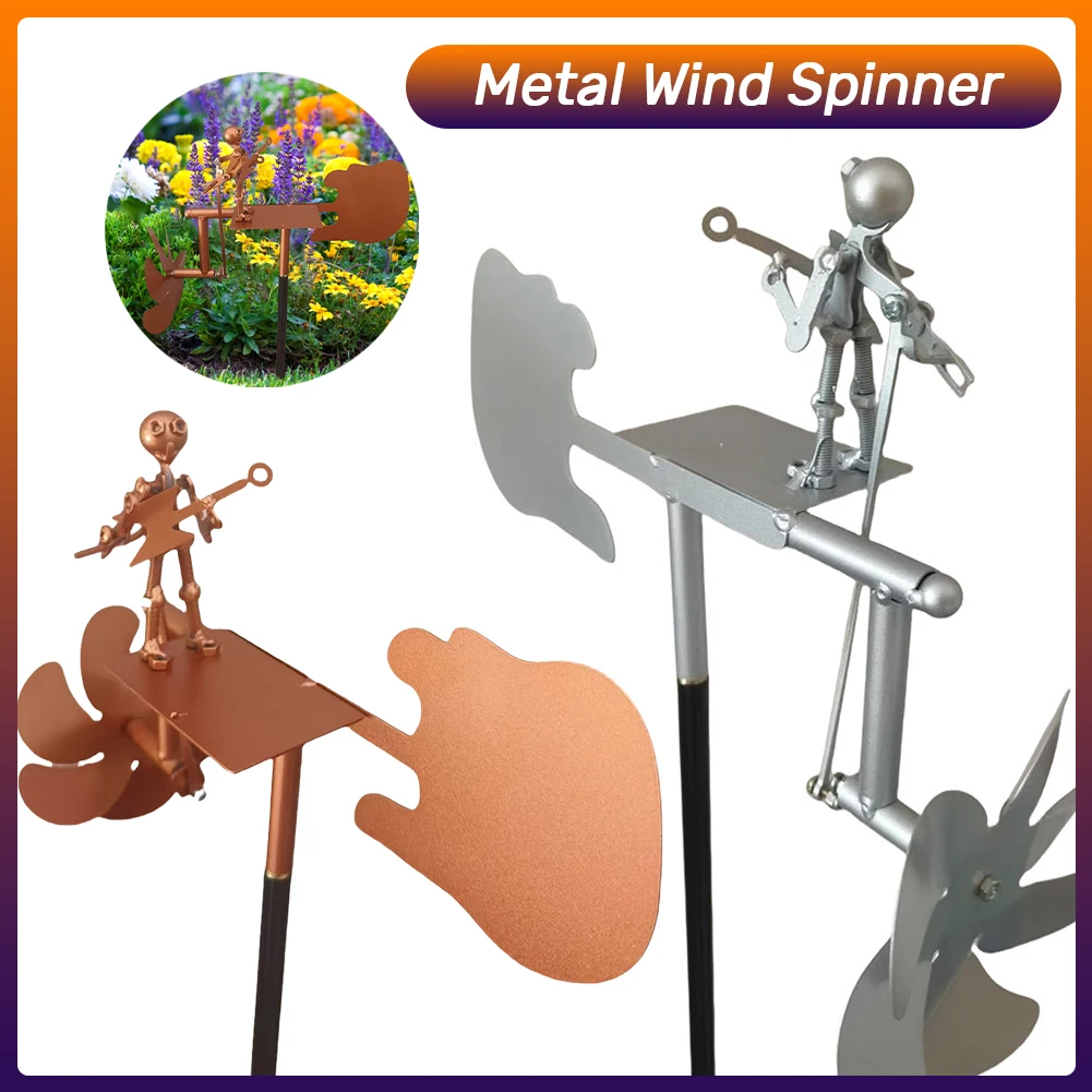 Outdoor Wind Sculpture Wind-Powered Guitar Sculpture Metal Guitar Windmill Statue for Yard Lawn Garden Patio Decor
Outdoor Wind Sculpture Wind-Powered Guitar Sculpture Metal Guitar Windmill Statue for Yard Lawn Garden Patio Decor