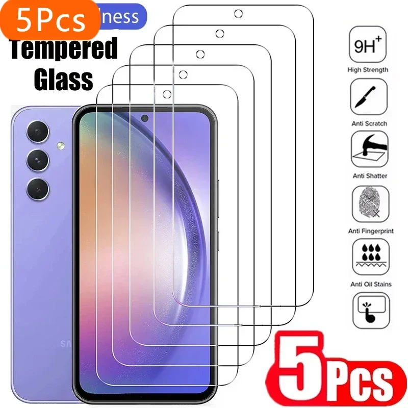 5Pcs Tempered Glass Screen Protector for Samsung Galaxy A54 A13 A53 A52 A12 A22 A33 A32 A51 A52S A73 A72 A71 A55 A14 S10E S20FE
5Pcs Tempered Glass Screen Protector for Samsung Galaxy A54 A13 A53 A52 A12 A22 A33 A32 A51 A52S A73 A72 A71 A55 A14 S10E S20FE