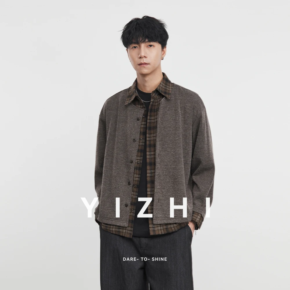 2025 Spring Autumn New Fake Two-piece Splicing Shirt Collar Knitted Sweater Jacket Men's Sweater Cardigan Long Sleeve Top Jacket
2025 Spring Autumn New Fake Two-piece Splicing Shirt Collar Knitted Sweater Jacket Men's Sweater Cardigan Long Sleeve Top Jacket