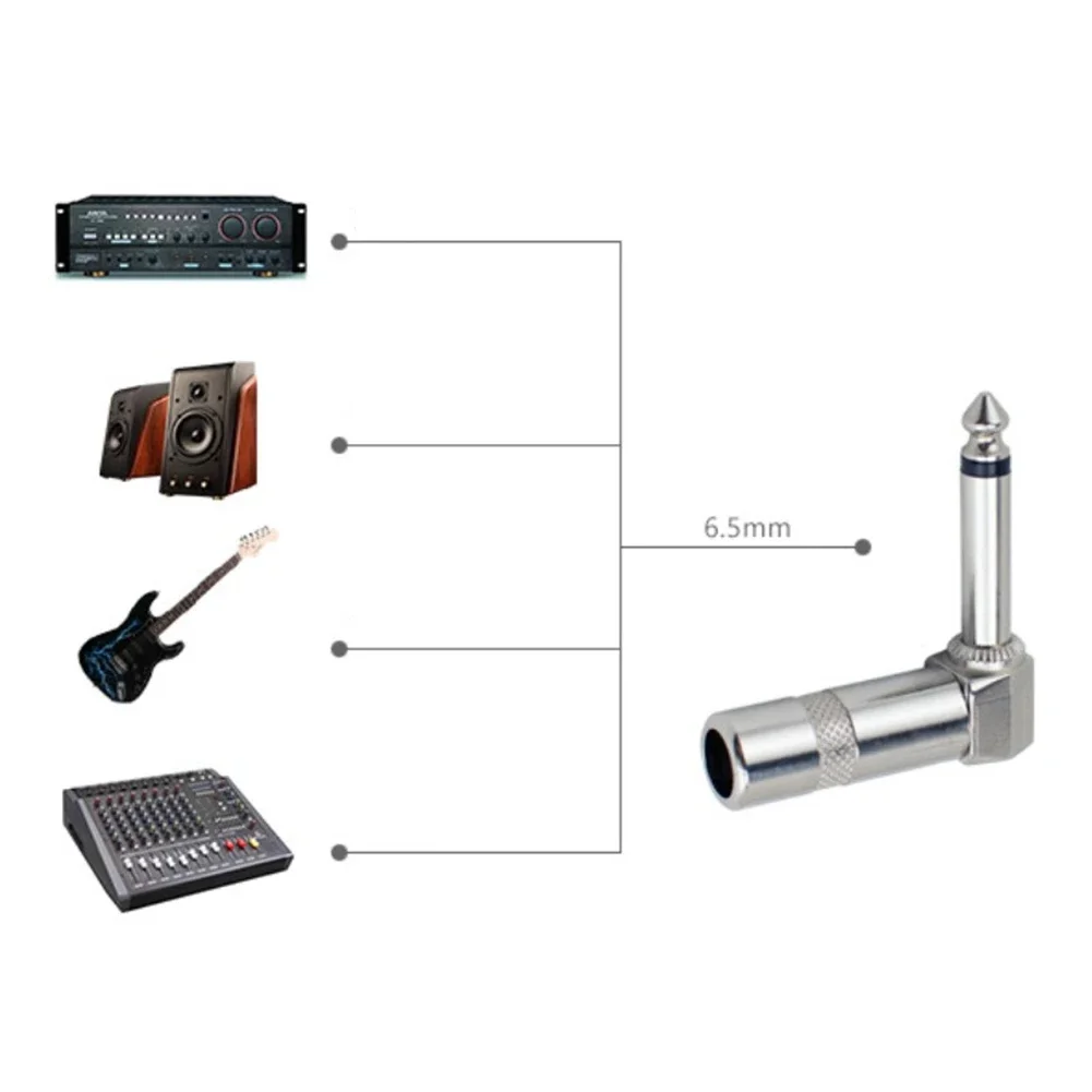 Universial Audio Plug Set Silver Stereo 4Pcs 6.35mm Accessories Audio Cable Connector Guitar Male Metal Mono Plug
Universial Audio Plug Set Silver Stereo 4Pcs 6.35mm Accessories Audio Cable Connector Guitar Male Metal Mono Plug