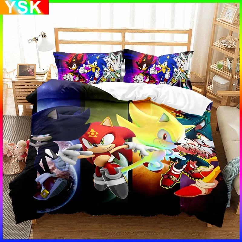 SONIC Sonic серия мультфильм анимация 3D цифровая печать Модный пододеяльник наволочка набор теплый и удобный
SONIC Sonic серия мультфильм анимация 3D цифровая печать Модный пододеяльник наволочка набор теплый и удобный