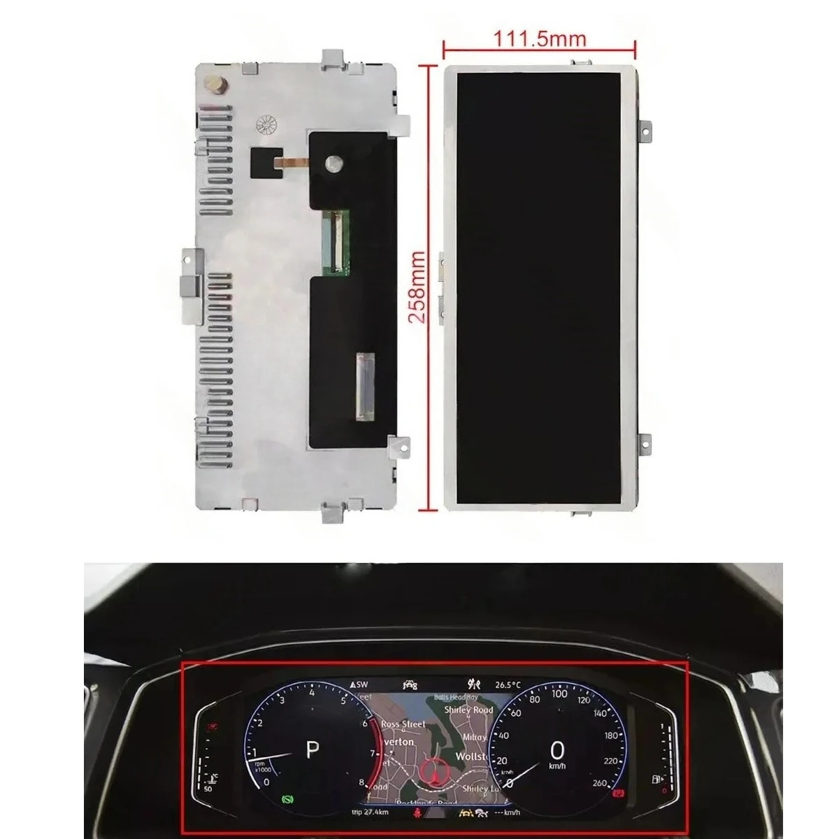 LA103DV1(SL)(01) 10.3" LCD Display Instrument Cluster Screen for VW T-Roc and Skoda Kodiaq 565920790D 17A920790 17A920320
LA103DV1(SL)(01) 10.3" LCD Display Instrument Cluster Screen for VW T-Roc and Skoda Kodiaq 565920790D 17A920790 17A920320