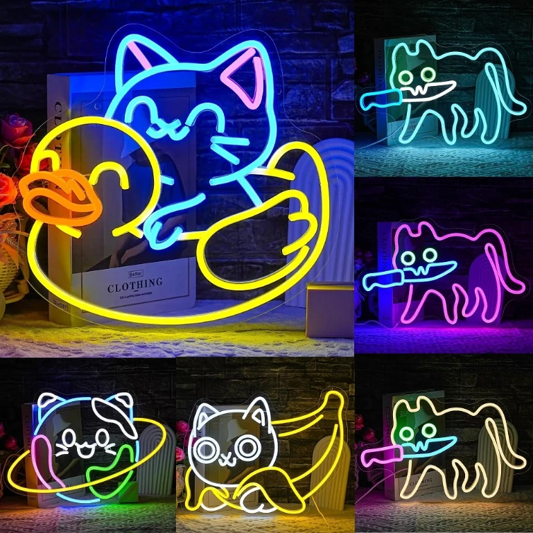 LED With A Knife Sneaky Cat Neon Sign Knife Neon Light Adorable LED Neon Sign Cat Cafe Cat House Store Restaurant Home Kitchen
LED With A Knife Sneaky Cat Neon Sign Knife Neon Light Adorable LED Neon Sign Cat Cafe Cat House Store Restaurant Home Kitchen