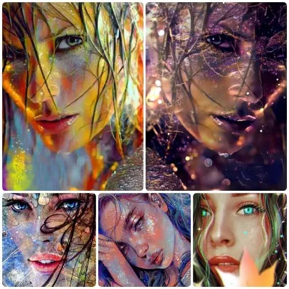 Warm&Cool Tone Splatter Paint Glitter Facial Art Jigsaw Puzzle, Moody Abstract Woman Kids Room Wall Decor
Warm&Cool Tone Splatter Paint Glitter Facial Art Jigsaw Puzzle, Moody Abstract Woman Kids Room Wall Decor