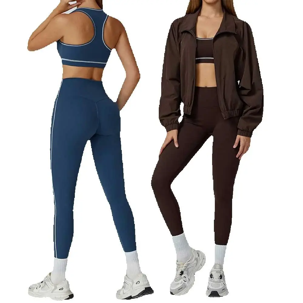 Yoga Clothes Set 3PCS Sportswear Gym Outfits Women Sports Set High Waist Leggings Fitness Suit Running Bra Workout Tracksuit
Yoga Clothes Set 3PCS Sportswear Gym Outfits Women Sports Set High Waist Leggings Fitness Suit Running Bra Workout Tracksuit