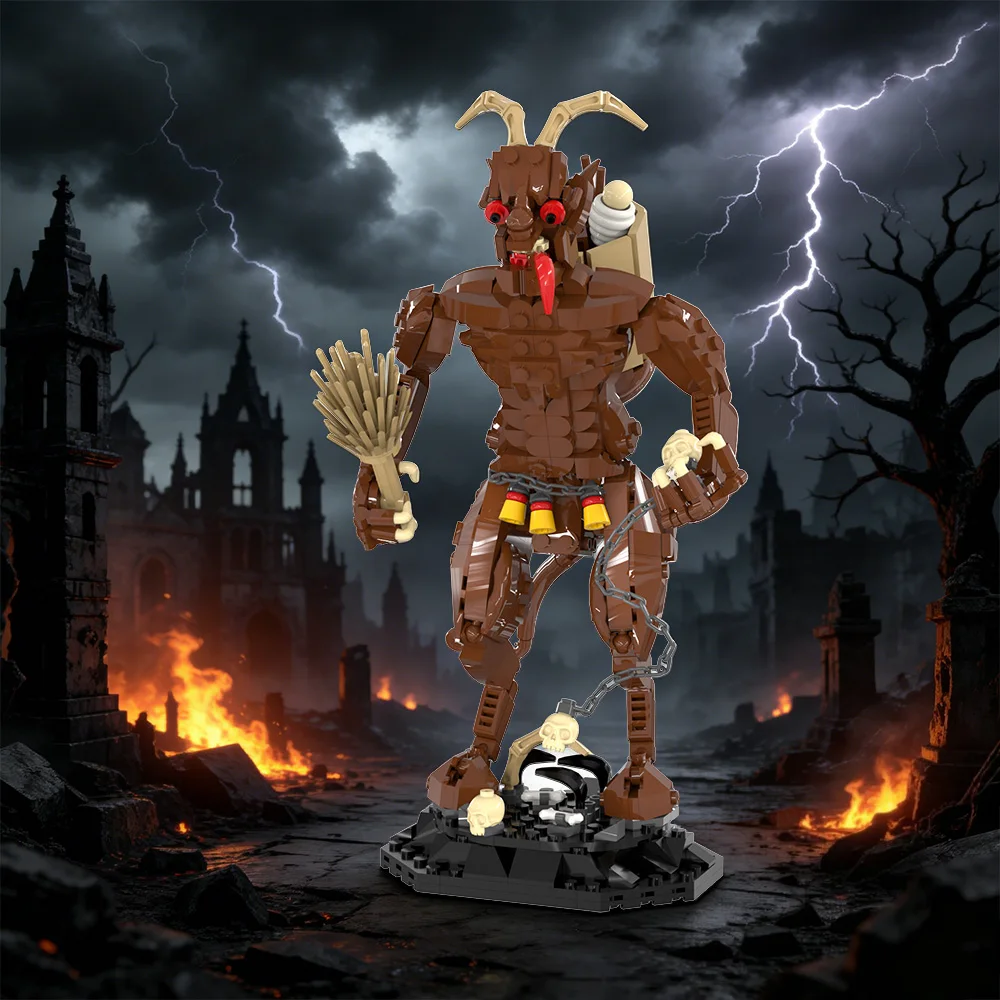 Krampus Christmas Demon Building Blocks Dark Figure with Goat Horns Chains & Birch Rod Holiday Horror Collectible for Adult Fans
Krampus Christmas Demon Building Blocks Dark Figure with Goat Horns Chains & Birch Rod Holiday Horror Collectible for Adult Fans