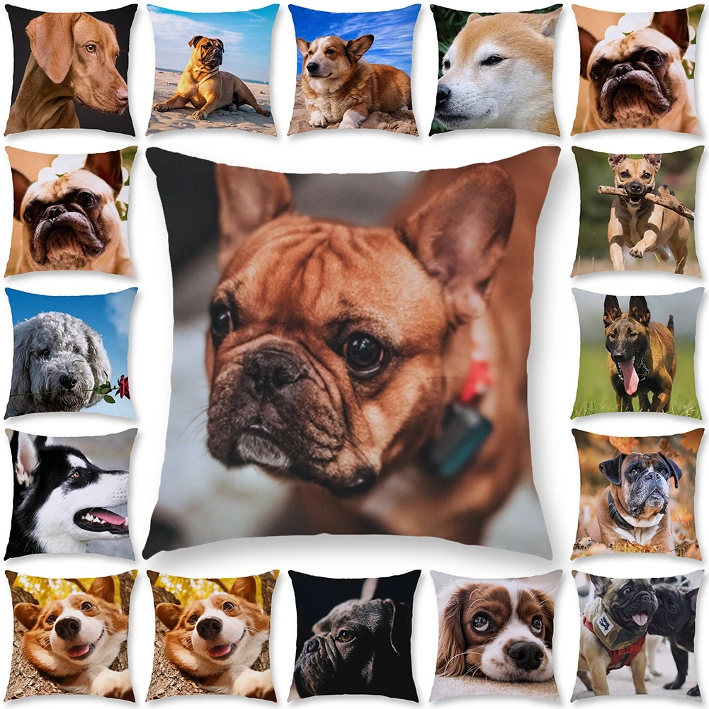 Lovely Animal Little Dog Living Room Decorative Sofa Square Plush Cushion Cover 45x45 Cm Elegant Bedroom Pillow Case
Lovely Animal Little Dog Living Room Decorative Sofa Square Plush Cushion Cover 45x45 Cm Elegant Bedroom Pillow Case