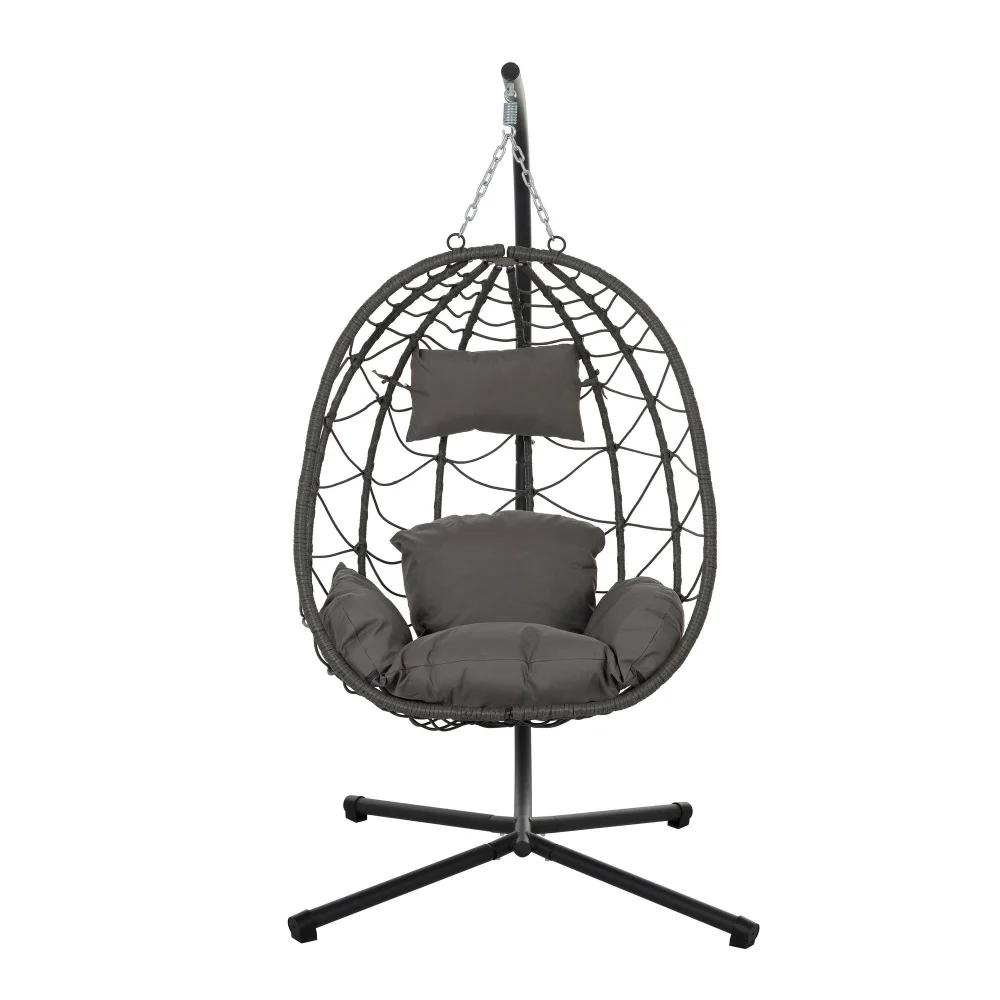 Egg Chair with Stand, Patio Wicker Hanging Egg Chairs Hanging Basket Chair, Indoor Outdoor Swing Chair
Egg Chair with Stand, Patio Wicker Hanging Egg Chairs Hanging Basket Chair, Indoor Outdoor Swing Chair