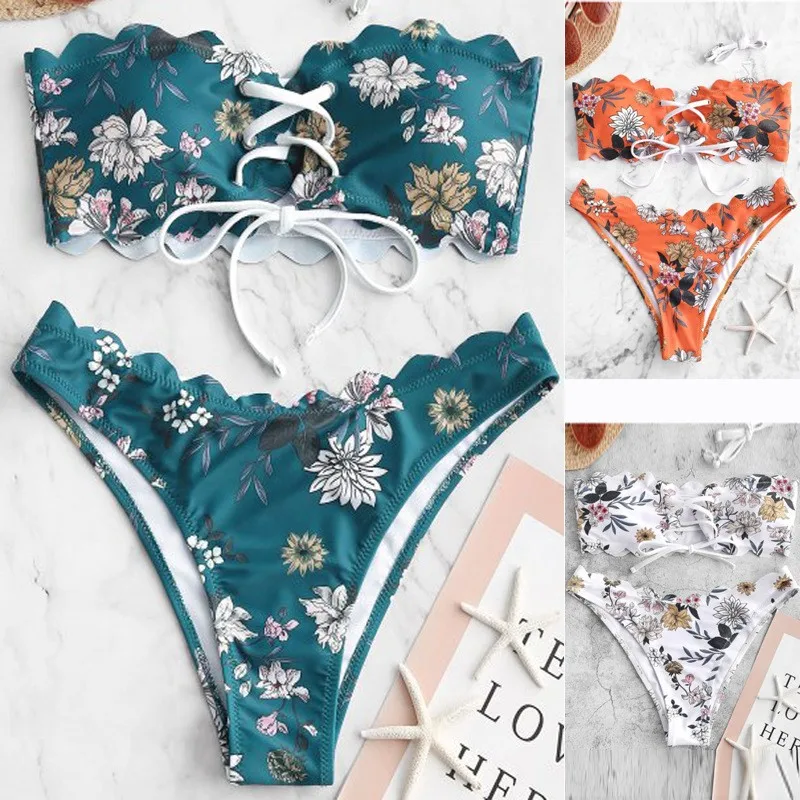 Floral Print Top Orange Bikinis High Cut Bottom Teal Swimwear Women's Two-piece White Base Beachwear Sets For Woman 2026
Floral Print Top Orange Bikinis High Cut Bottom Teal Swimwear Women's Two-piece White Base Beachwear Sets For Woman 2026
