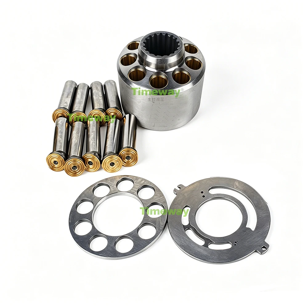 Hydraulic Pump Repair Kits HPR210 Rotor Group Kits for HPR210 Linde Pump Valve Plate Retainer Plate Cylinder Block Piston Shoes
Hydraulic Pump Repair Kits HPR210 Rotor Group Kits for HPR210 Linde Pump Valve Plate Retainer Plate Cylinder Block Piston Shoes