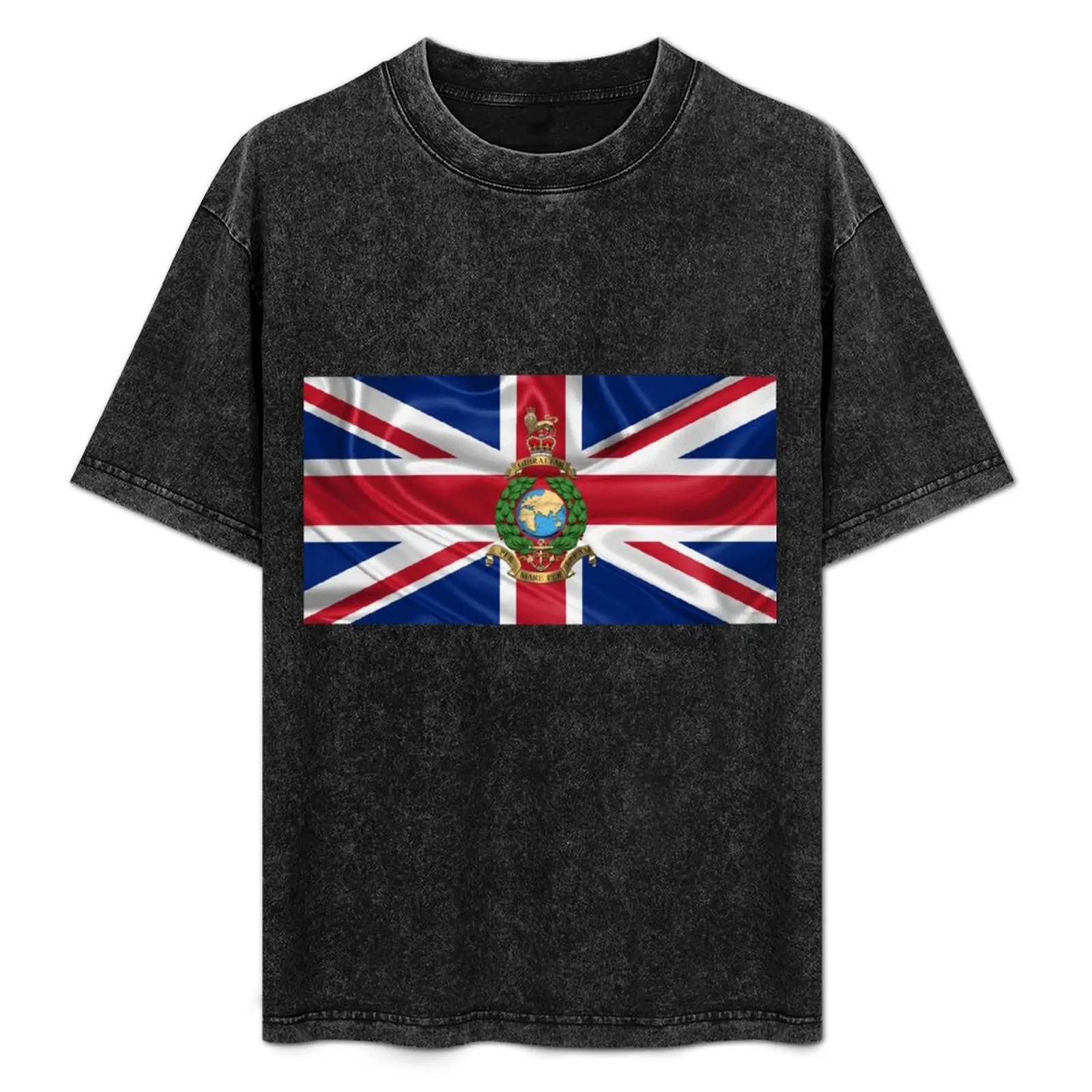 The Corps of Royal Marines - RM Emblem over Flag T-Shirt Plus Size Short Sleeve T-Shirt
The Corps of Royal Marines - RM Emblem over Flag T-Shirt Plus Size Short Sleeve T-Shirt