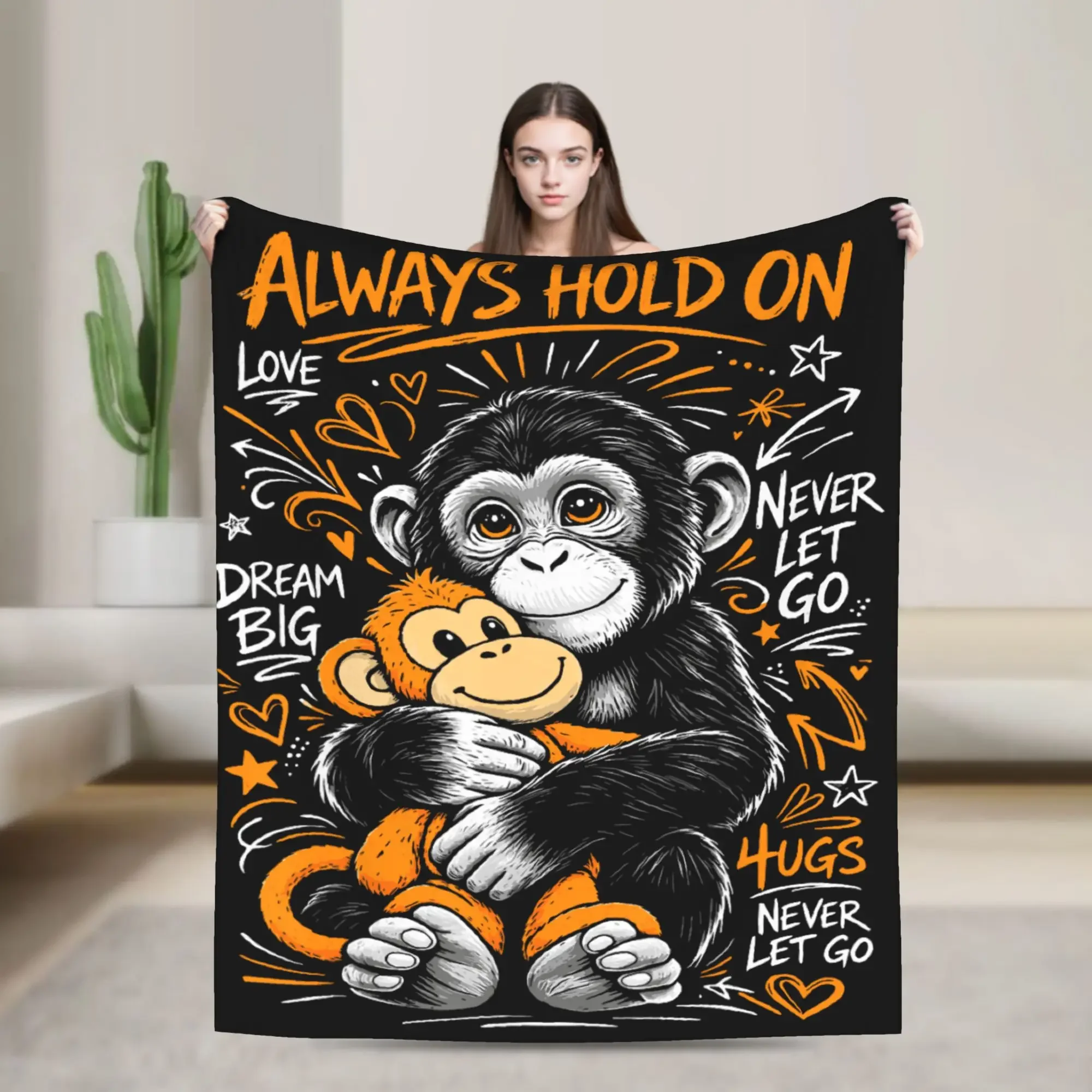 Retro Cute Monkey Punch Warm Soft Flannel Throw Blanket for Bed Home Decor Plane Travel and Fashion Bedspread Cover
Retro Cute Monkey Punch Warm Soft Flannel Throw Blanket for Bed Home Decor Plane Travel and Fashion Bedspread Cover
