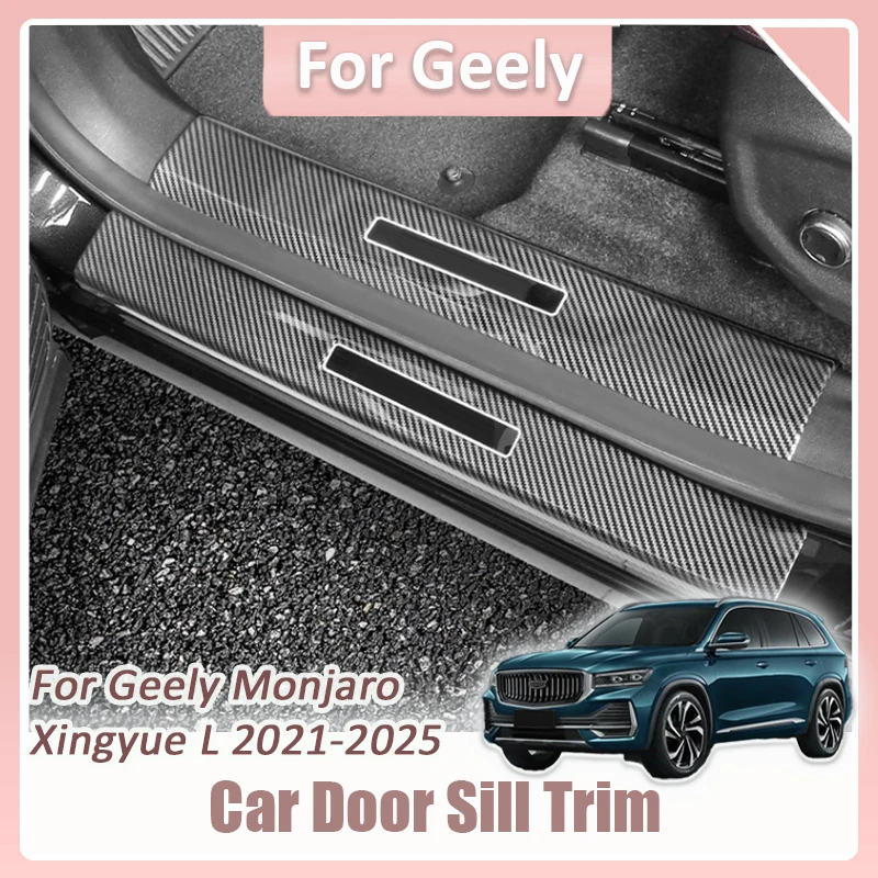 For Geely Monjaro Xingyue L 2021 2022 2023 2024 2025 Car Carbon Fiber Pattern Door Sill Trim Protector Decoration Stickers
For Geely Monjaro Xingyue L 2021 2022 2023 2024 2025 Car Carbon Fiber Pattern Door Sill Trim Protector Decoration Stickers