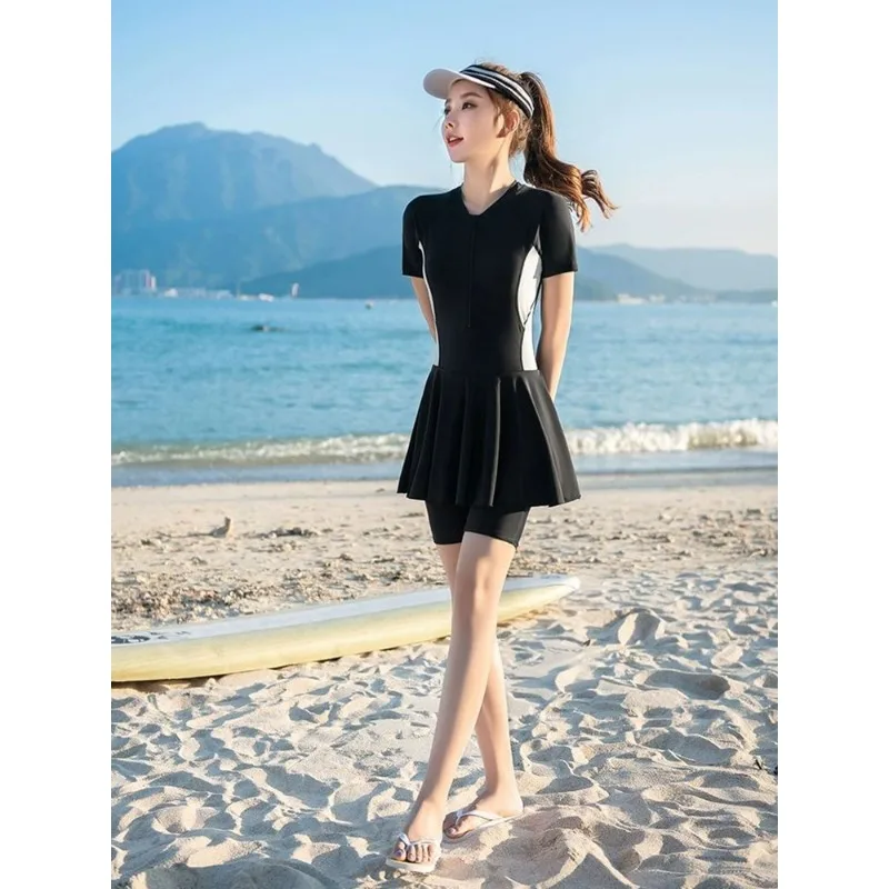 Women Plus Size Conservative One Piece Skirt Swimsuit Quick Dry Surf Hot Spring Swimwear
Women Plus Size Conservative One Piece Skirt Swimsuit Quick Dry Surf Hot Spring Swimwear