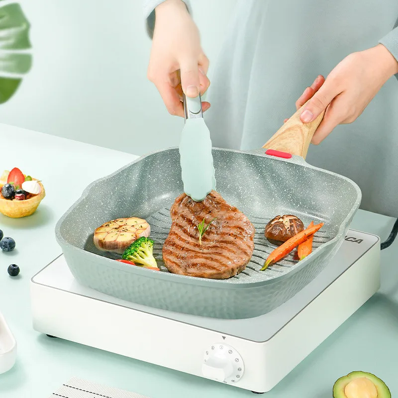 Прочная антипригарная сковородка для стейка, кастрюля для омлета, каменная сковорода, кухонные кастрюли для приготовления еды, кухонная посуда
Прочная антипригарная сковородка для стейка, кастрюля для омлета, каменная сковорода, кухонные кастрюли для приготовления еды, кухонная посуда