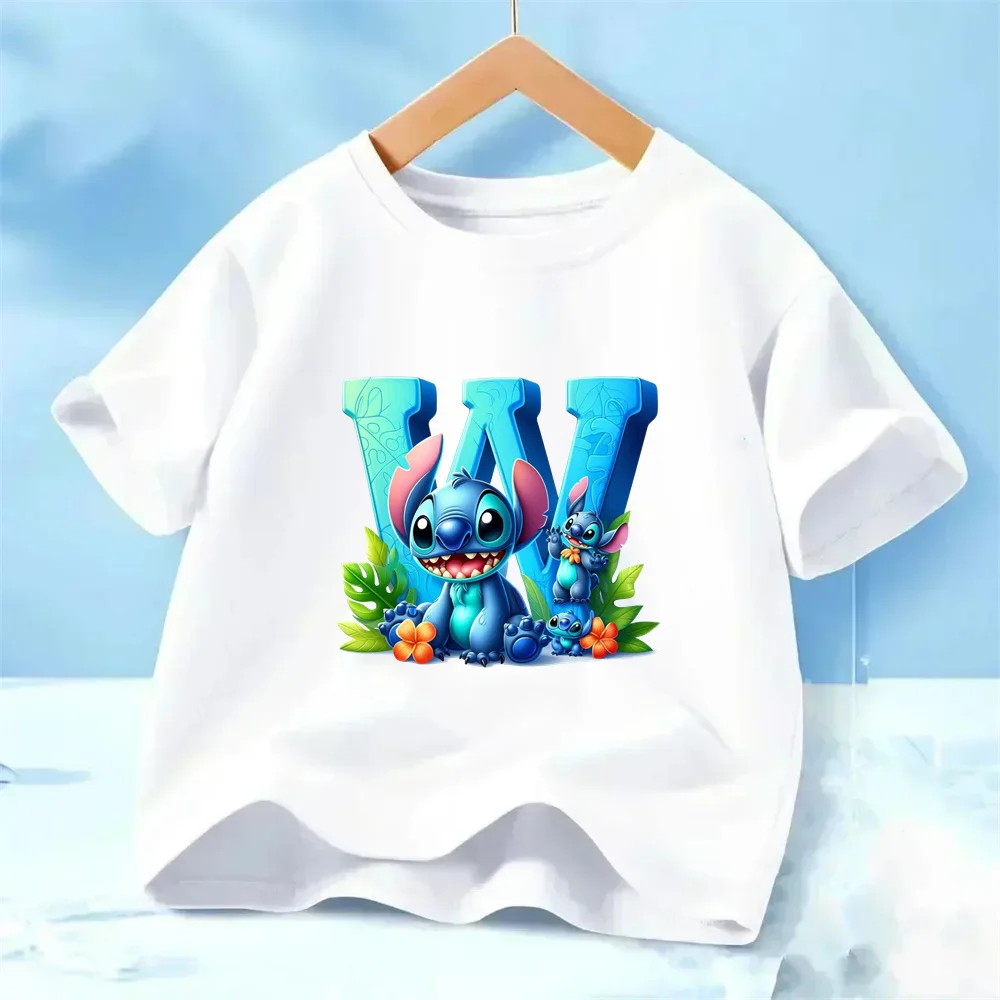 Lilo And Stitch T Shirt Set Birthday Lucky Letter Cotton Children's Wear Girls And Boys Sports Shirts Comic T-shirts Baby Casual 
Lilo And Stitch T Shirt Set Birthday Lucky Letter Cotton Children's Wear Girls And Boys Sports Shirts Comic T-shirts Baby Casual