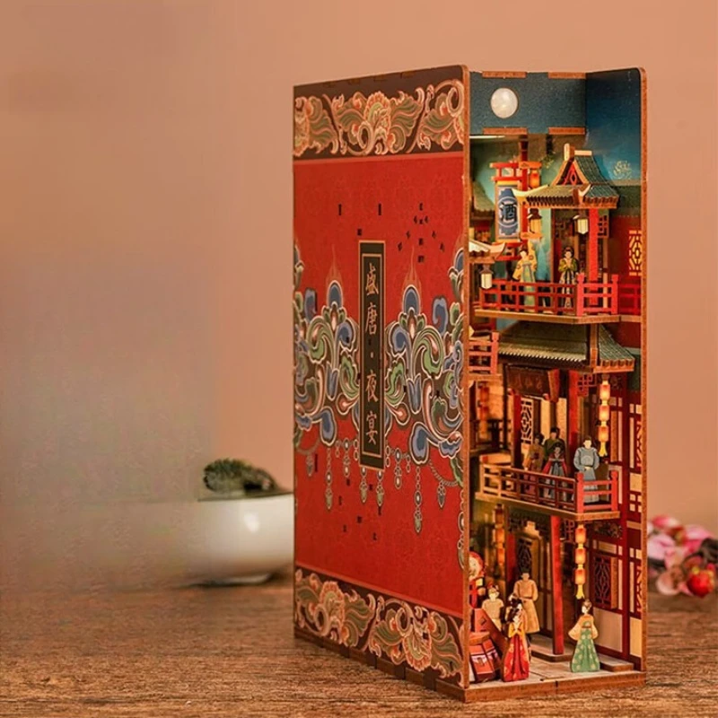Tang night banquet assembled bookend DIY handmade home decoration toy building block adult antique birthday gift girl
Tang night banquet assembled bookend DIY handmade home decoration toy building block adult antique birthday gift girl