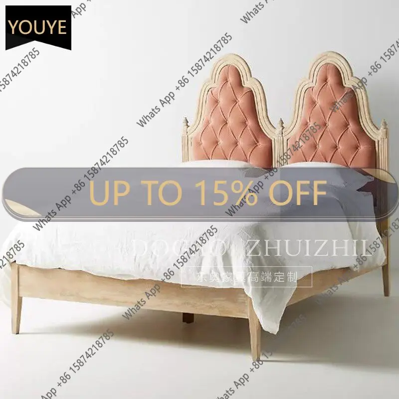 K65 French Retro Oak Solid Wood Bed American Rural Light Luxury Wedding Bed Master Bedroom High-end Wedding Bed
K65 French Retro Oak Solid Wood Bed American Rural Light Luxury Wedding Bed Master Bedroom High-end Wedding Bed