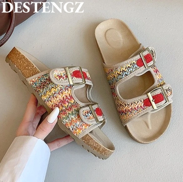 Platform Weave Women Slippers Flats Sandals Summer Casual Shoes Flip Flops 2025 New Trend Open Toe Dress Beach Slides Sandalias
Platform Weave Women Slippers Flats Sandals Summer Casual Shoes Flip Flops 2025 New Trend Open Toe Dress Beach Slides Sandalias