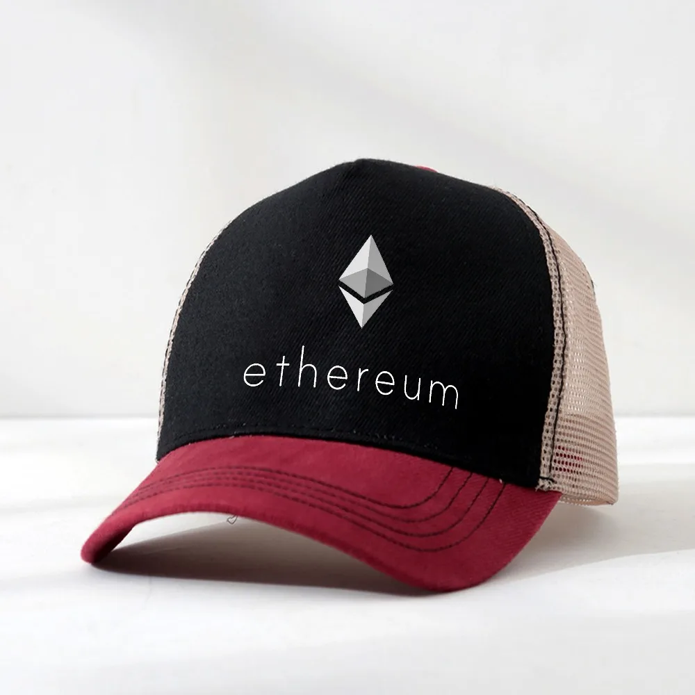 Ethereum Logo Cryptocurrency hat Men Novelty Baseball Cap Adjustable Outdoor Casual Sport hat cool mesh breathable Trucker hat
Ethereum Logo Cryptocurrency hat Men Novelty Baseball Cap Adjustable Outdoor Casual Sport hat cool mesh breathable Trucker hat