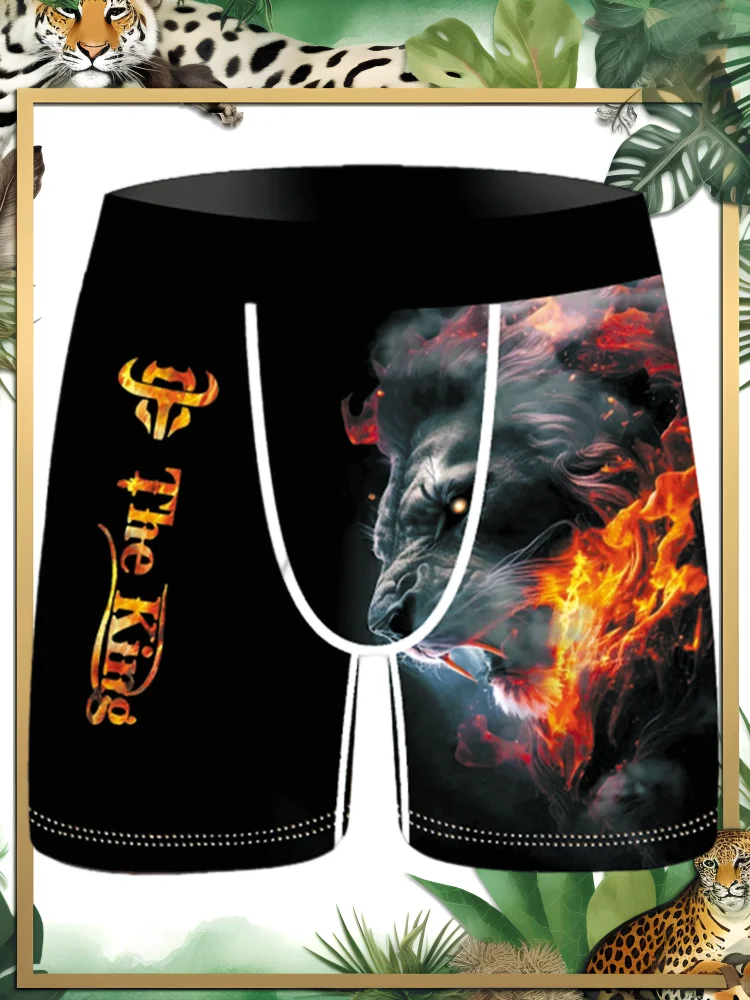 3D Flame Lion Personality Loose Boxers Size 6 Casual Quick-drying High Elastic Breathable Ice Silk Cool Men's Underwear
3D Flame Lion Personality Loose Boxers Size 6 Casual Quick-drying High Elastic Breathable Ice Silk Cool Men's Underwear