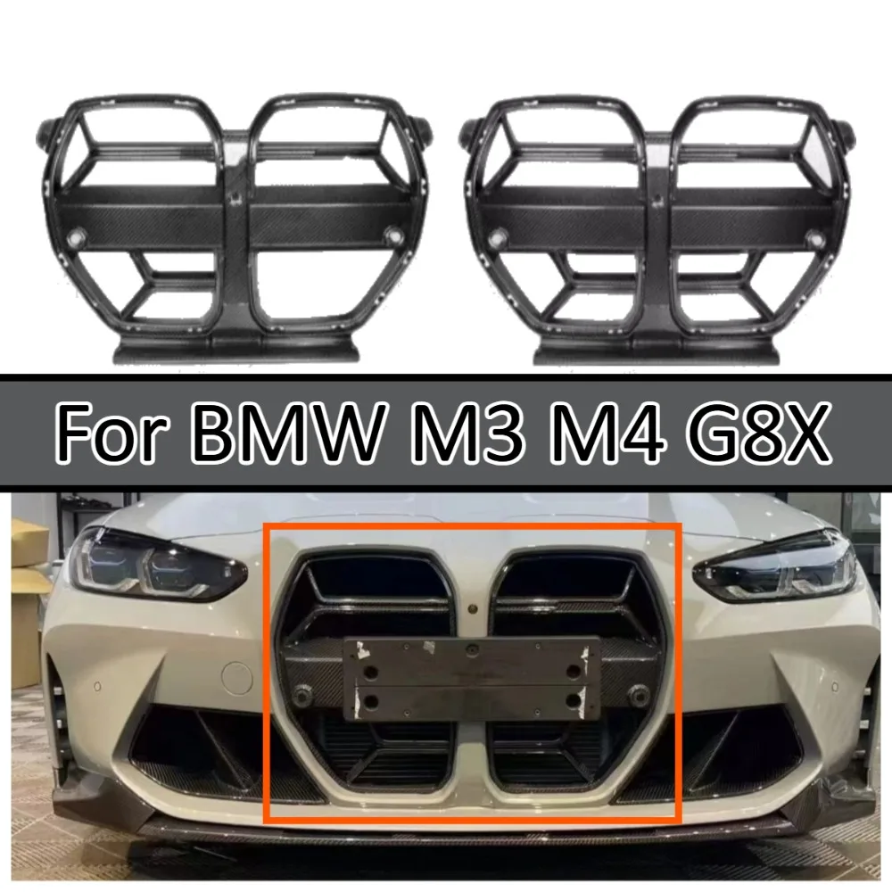 Dry Carbon Fiber Front Bumper Grille For BMW M3 M4 G8X 2020+ CLS Style With ACC Center Grille Car Body Kit Upgrade Accessories
Dry Carbon Fiber Front Bumper Grille For BMW M3 M4 G8X 2020+ CLS Style With ACC Center Grille Car Body Kit Upgrade Accessories
