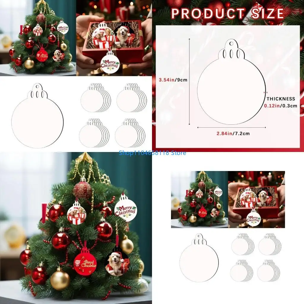 20 Units Acrylic Sublimation Blanks for Unique Christmas Ornament Crafting
20 Units Acrylic Sublimation Blanks for Unique Christmas Ornament Crafting