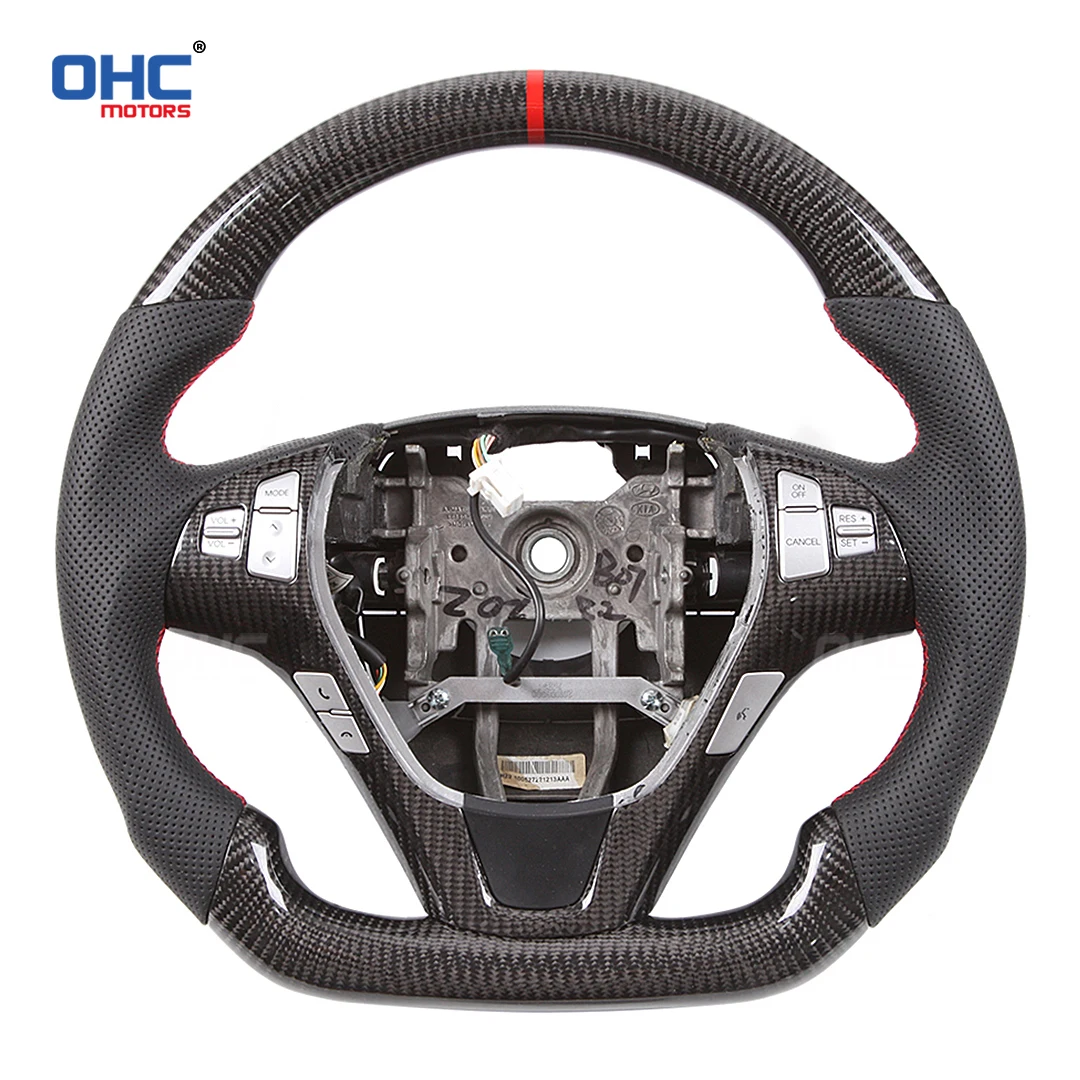 OHC Motors Customized LED Steering Wheel compatible for Hyundai Coupe 100% Real Carbon Fiber Alcantara Leather
OHC Motors Customized LED Steering Wheel compatible for Hyundai Coupe 100% Real Carbon Fiber Alcantara Leather