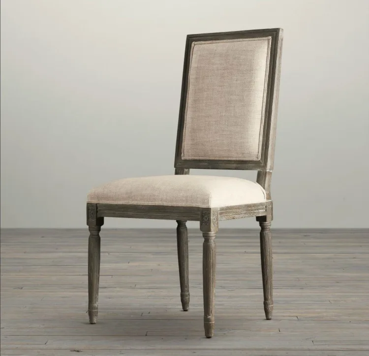 Solid wood dining chair linen office chair
Solid wood dining chair linen office chair