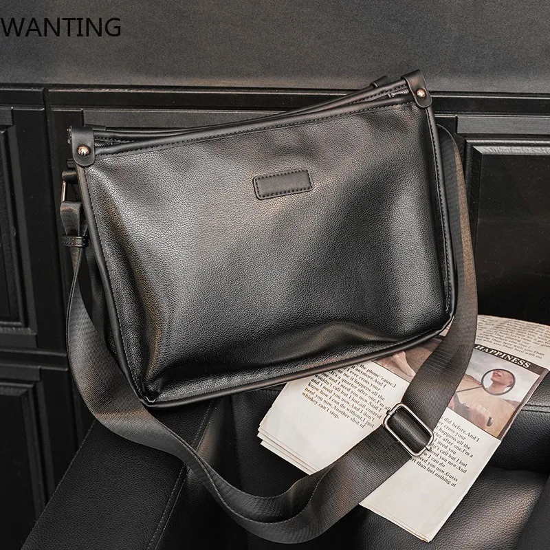 New Fashion Men's Crossbody Bag Soft PU Leather Shoulder Messenger Bag Men Crossbody Bags Brand Designer Large Capacity Bag Male
New Fashion Men's Crossbody Bag Soft PU Leather Shoulder Messenger Bag Men Crossbody Bags Brand Designer Large Capacity Bag Male