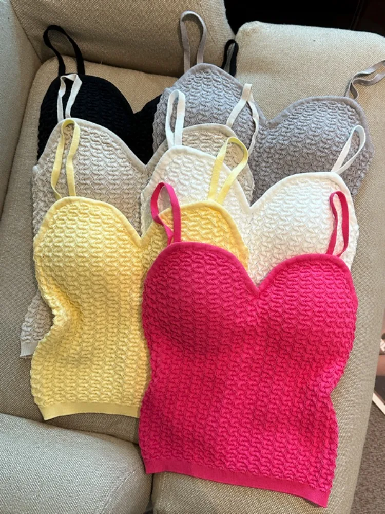 American Style Spicy Girl Knitted Tube Top Vest Women's Summer New Inner Wear Outer Wear Short Sleeveless Base Shirt
American Style Spicy Girl Knitted Tube Top Vest Women's Summer New Inner Wear Outer Wear Short Sleeveless Base Shirt