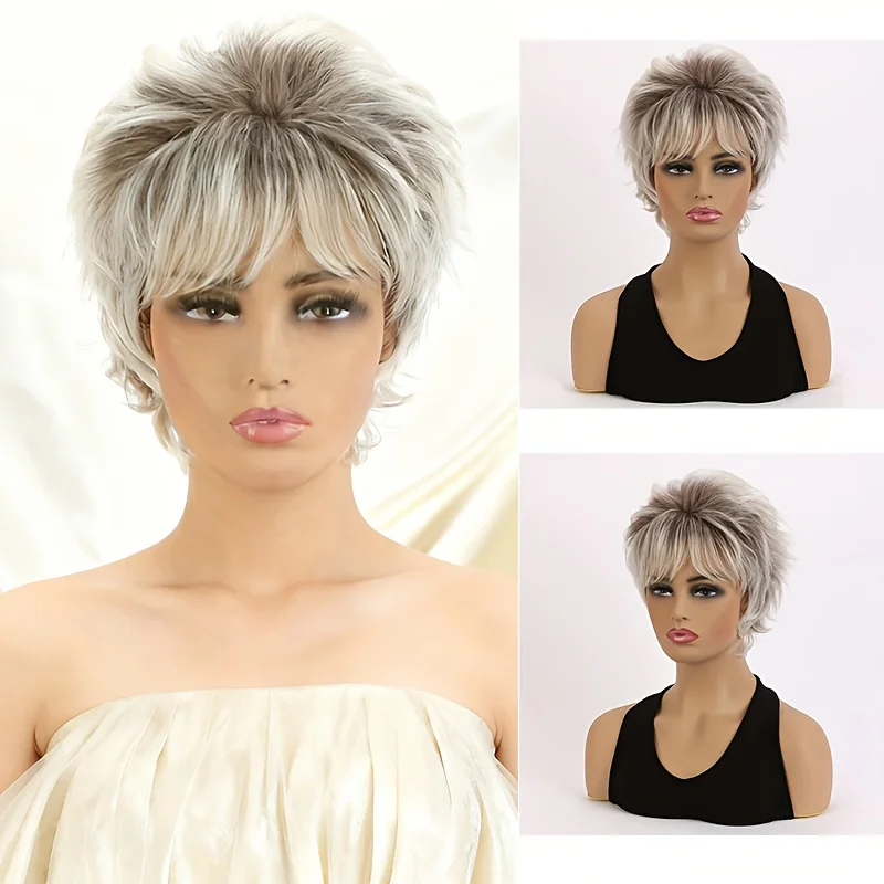 10 inch Light Beige Brown Women's Headband Fashion Short Curly Hair High Temperature Silk Synthetic Wig Cap with Rose Net
10 inch Light Beige Brown Women's Headband Fashion Short Curly Hair High Temperature Silk Synthetic Wig Cap with Rose Net