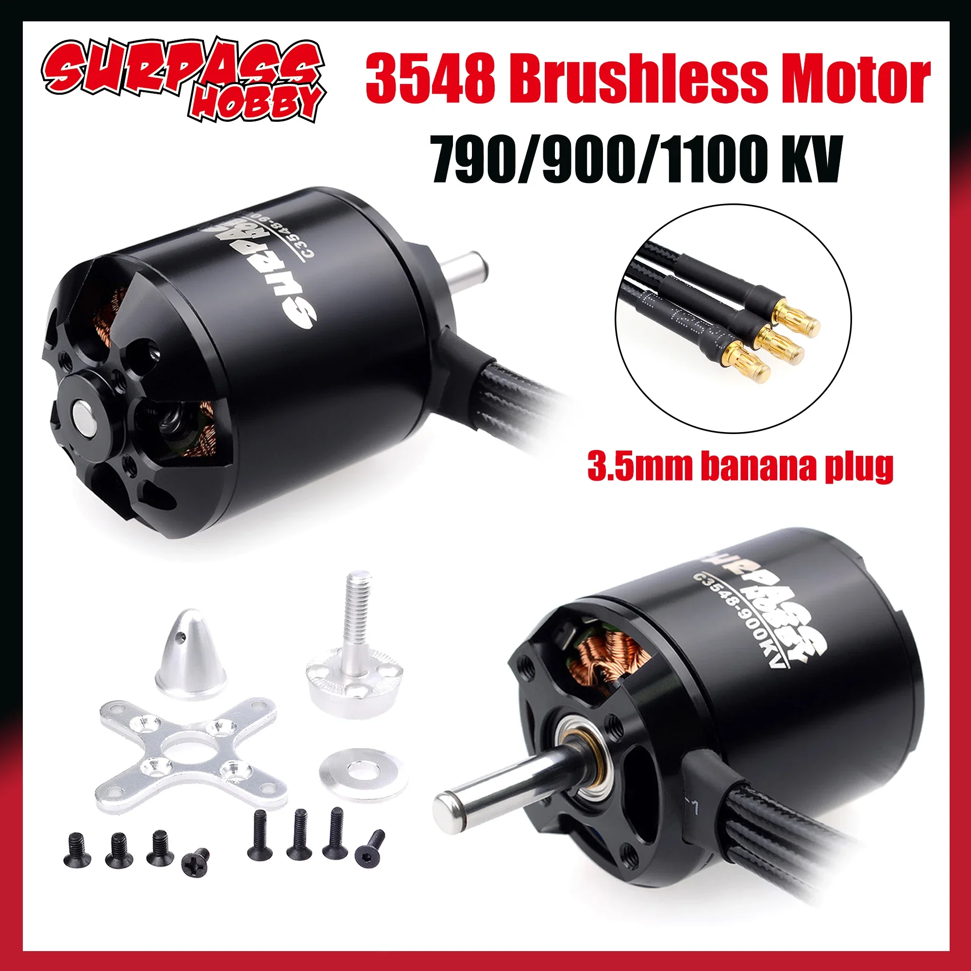 Surpass Hobby C3548 790KV 900KV 1100KV Outrunner Бесщеточный двигатель для радиоуправляемого квадрокоптера с фиксированным крылом Мультикоптеры Запчасти для самолета и дронов
Surpass Hobby C3548 790KV 900KV 1100KV Outrunner Бесщеточный двигатель для радиоуправляемого квадрокоптера с фиксированным крылом Мультикоптеры Запчасти для самолета и дронов