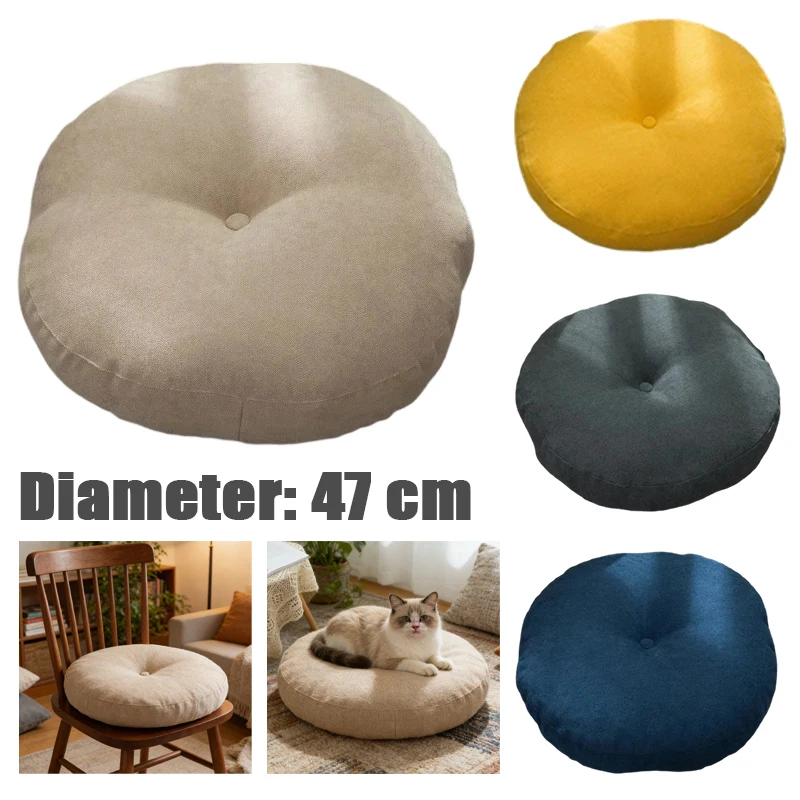 47cm Meditation Mat Comfortable 8cm Thick Round Seat Pad Breathable Anti Wrinkle Cotton Linen Fabric with Pearl Cotton Filling
47cm Meditation Mat Comfortable 8cm Thick Round Seat Pad Breathable Anti Wrinkle Cotton Linen Fabric with Pearl Cotton Filling