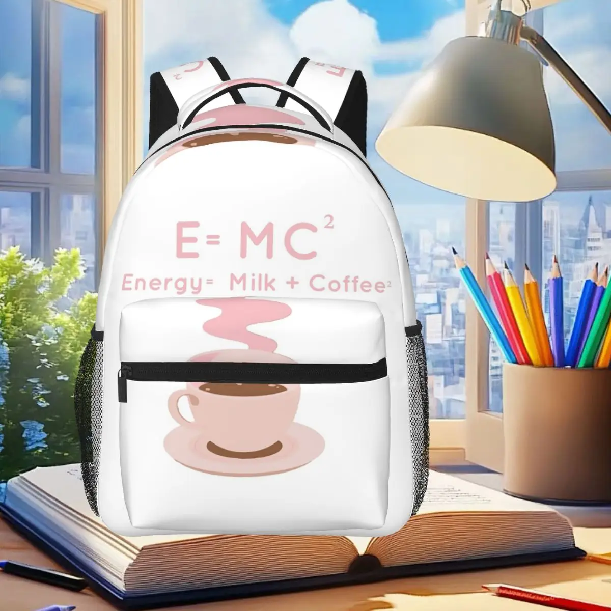 E=MC2 Energy Milk Coffee Backpack Student Boys Girls BookBag Kids School Bag Computer Shoulder Bags for Men Women
E=MC2 Energy Milk Coffee Backpack Student Boys Girls BookBag Kids School Bag Computer Shoulder Bags for Men Women