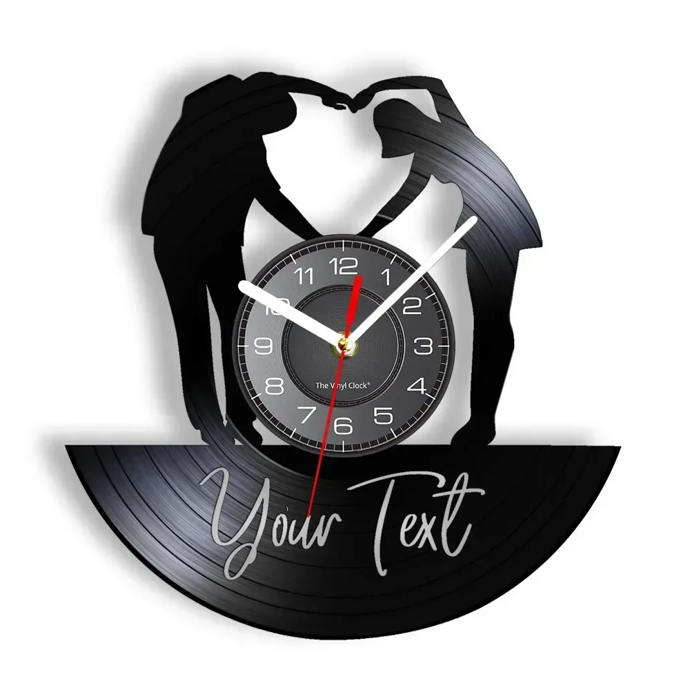 Couple Custom Wedding Text Vinyl Record Wall Clock Marriage Personalised Valentine Love Heart Retro Wall Clock Housewarming Gift
Couple Custom Wedding Text Vinyl Record Wall Clock Marriage Personalised Valentine Love Heart Retro Wall Clock Housewarming Gift
