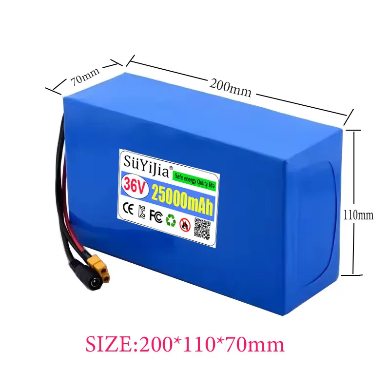 10S5P 36V 25Ah Lithium ion Battery Pack With Built-in BMS 1000W Motor for Electric Scooter Electric Battery Electric Tricycle
10S5P 36V 25Ah Lithium ion Battery Pack With Built-in BMS 1000W Motor for Electric Scooter Electric Battery Electric Tricycle