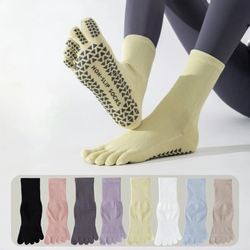 Yoga Socks Professional Anti slip Mid tube Sports Five finger Socks Floor Pilates Split toe Long tube Socks
Yoga Socks Professional Anti slip Mid tube Sports Five finger Socks Floor Pilates Split toe Long tube Socks