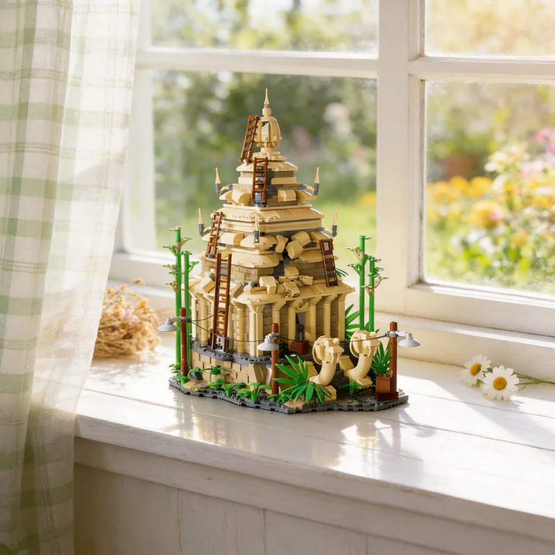 1819pcs MOC The Temple Of The Forbidden Eye Indiana Jones Model Building Blocks Architecture Christmas Gifts Toy Idea Education
1819pcs MOC The Temple Of The Forbidden Eye Indiana Jones Model Building Blocks Architecture Christmas Gifts Toy Idea Education