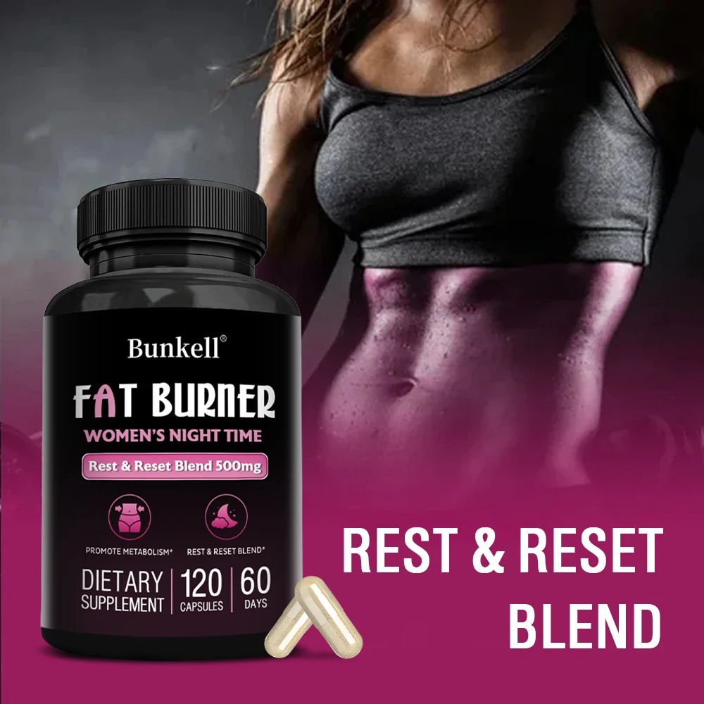 Nighttime Fat Burner, Sleep Supplement, Supports Metabolism, Muscle Growth, Detoxification, 120 Capsules
Nighttime Fat Burner, Sleep Supplement, Supports Metabolism, Muscle Growth, Detoxification, 120 Capsules