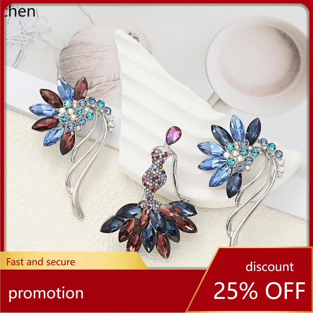 YFY Alloy Diamond Brooch Vintage Peacock Exquisite Women's Suit Dress Corsage Accessory Pin
YFY Alloy Diamond Brooch Vintage Peacock Exquisite Women's Suit Dress Corsage Accessory Pin