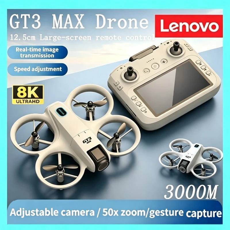 Lenovo GT3 HD 8K Camera Drone 4.3" Screen Dual Cam Optical Flow Localization Obstacle Avoidance LED Light RC Quadcopter Kids Toy
Lenovo GT3 HD 8K Camera Drone 4.3" Screen Dual Cam Optical Flow Localization Obstacle Avoidance LED Light RC Quadcopter Kids Toy