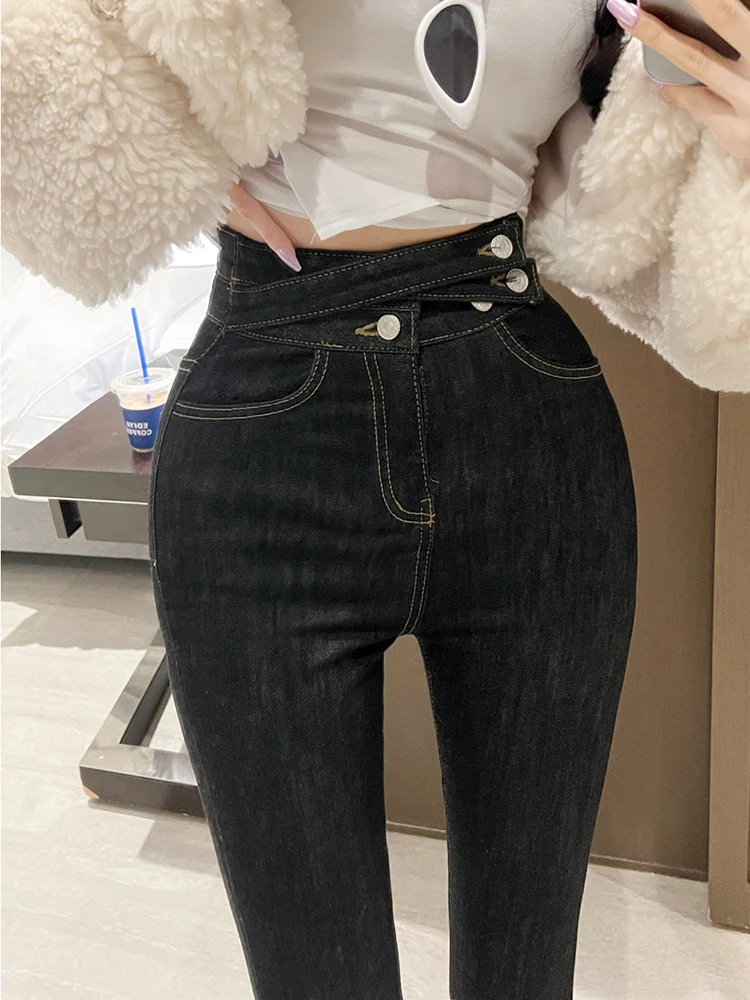High Waist Slim Fit Denim Jeans Butt Enhancing Nine Point Small Foot Pants Women's Faion Korean Sle Cotton Elastic Fabric
High Waist Slim Fit Denim Jeans Butt Enhancing Nine Point Small Foot Pants Women's Faion Korean Sle Cotton Elastic Fabric