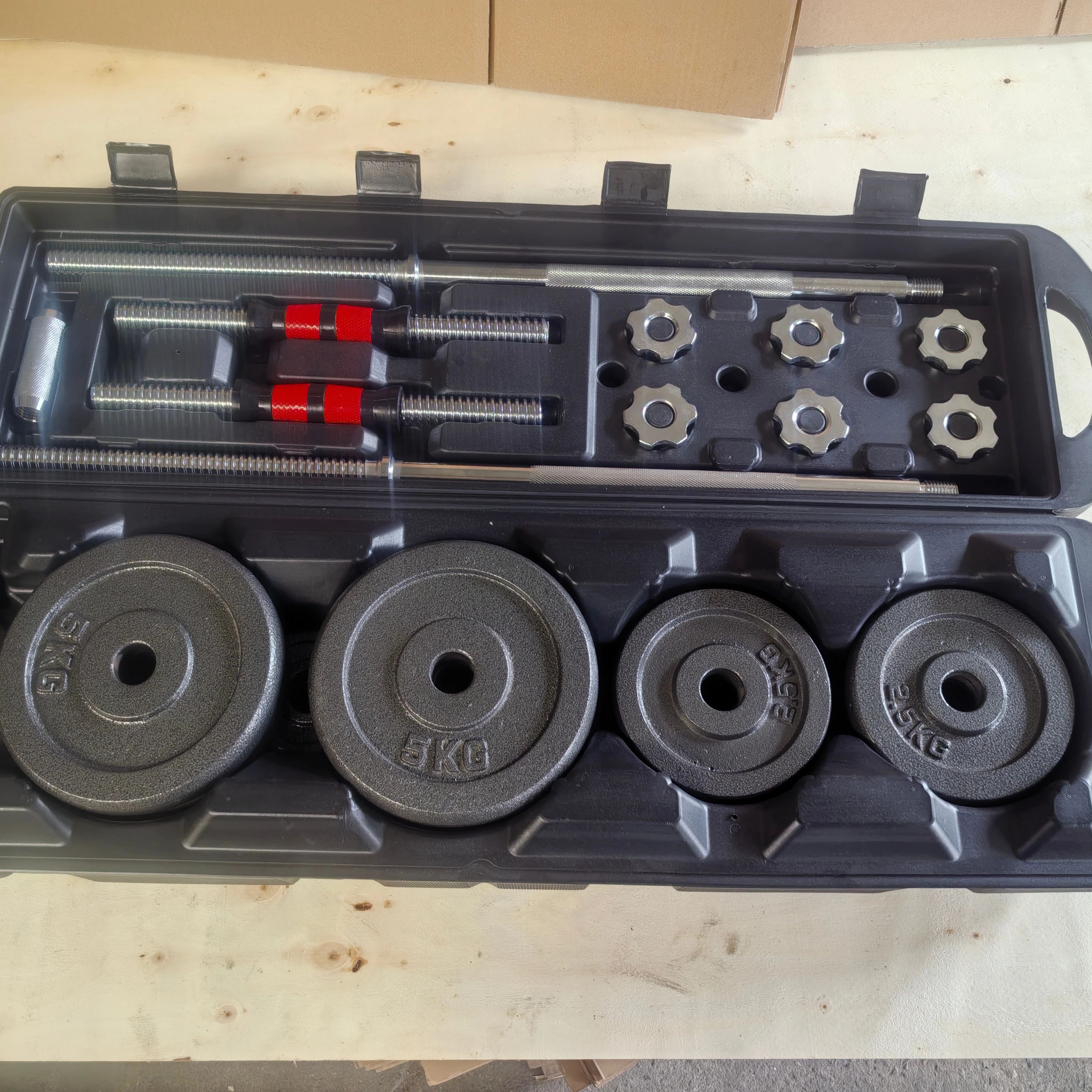 China Factory High Quality Wholesale Online Home Power Training Men's Dumbbell Baking Paint Set
China Factory High Quality Wholesale Online Home Power Training Men's Dumbbell Baking Paint Set