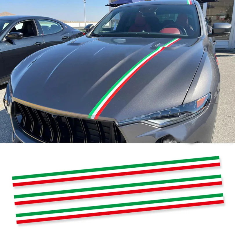 Modified Racing Front Bonnet Hood Stripe Sticker Tail Body Decal Graphic Vinyl Wraping Kit Stickers For Maserati Ghibli Levante
Modified Racing Front Bonnet Hood Stripe Sticker Tail Body Decal Graphic Vinyl Wraping Kit Stickers For Maserati Ghibli Levante