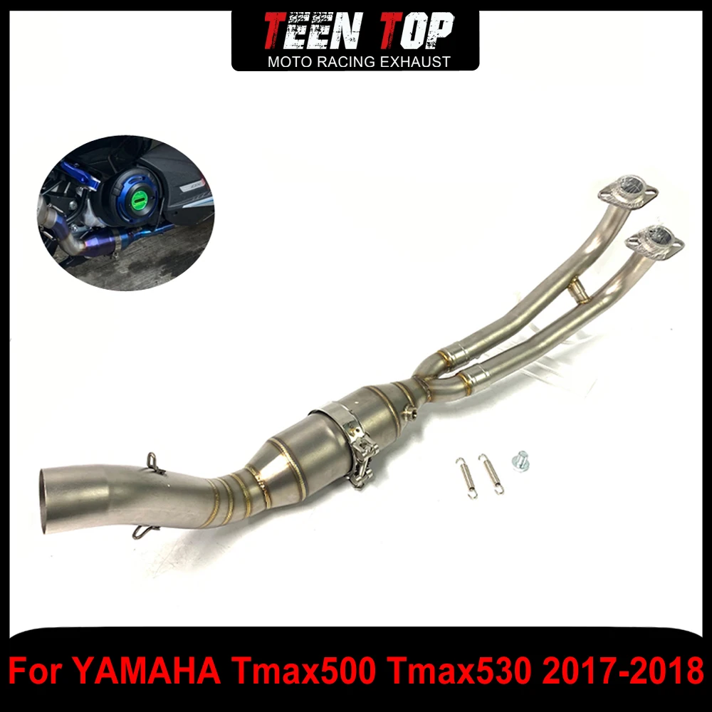 For YAMAHA T MAX 500 Tmax530 Exhaust Pipe Stainless Steel Motorcycle Escape Exhaust Elbow Connection Pipe T MAX530 2017-2018
For YAMAHA T MAX 500 Tmax530 Exhaust Pipe Stainless Steel Motorcycle Escape Exhaust Elbow Connection Pipe T MAX530 2017-2018