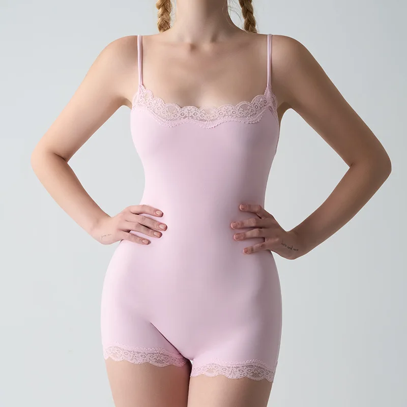 Women's Square Neck Sexy Lace Bodysuit Sleeveless Spaghetti Strap Jumpsuit Solid Color Slimming Bodycon Rompers Tank Tops
Women's Square Neck Sexy Lace Bodysuit Sleeveless Spaghetti Strap Jumpsuit Solid Color Slimming Bodycon Rompers Tank Tops