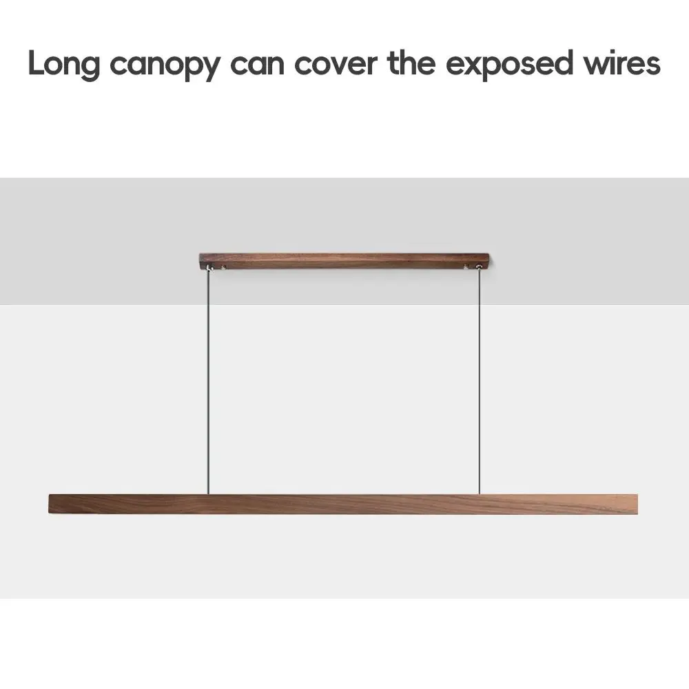 LED Hand Sweep Sensor Pendant Light Black Walnut Wood Modern Hanging Lamps for Dining Living Room Kitchen Office Celling Lamp LED Hand Sweep Sensor Pendant Light Black Walnut Wood Modern Hanging Lamps for Dining Living Room Kitchen Office Celling Lamp