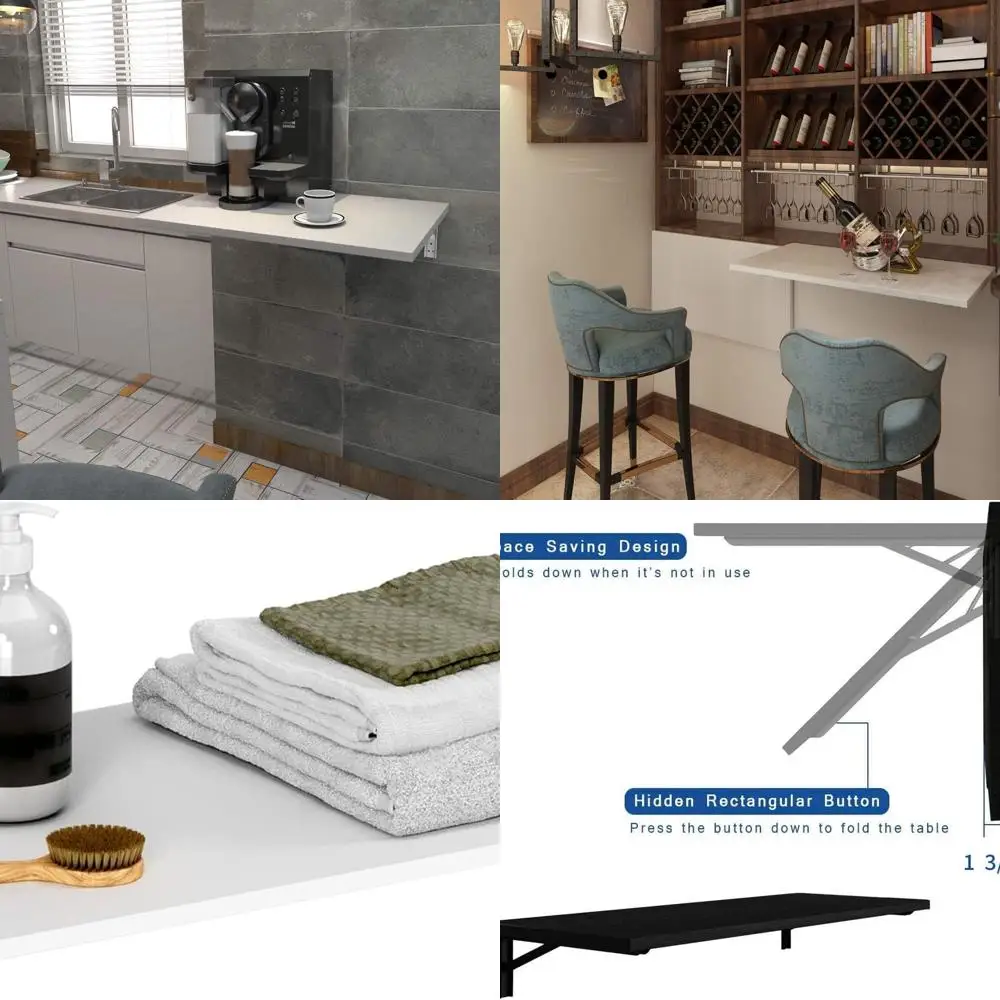 Sturdy 30x20 Wall-Mounted Folding Table for Laundry, Bar, Kitchen & Dining AC15DW(7650)
Sturdy 30x20 Wall-Mounted Folding Table for Laundry, Bar, Kitchen & Dining AC15DW(7650)